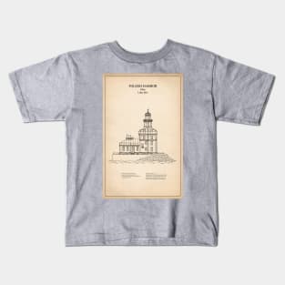 Toledo Harbor Lighthouse - Ohio - SD Kids T-Shirt